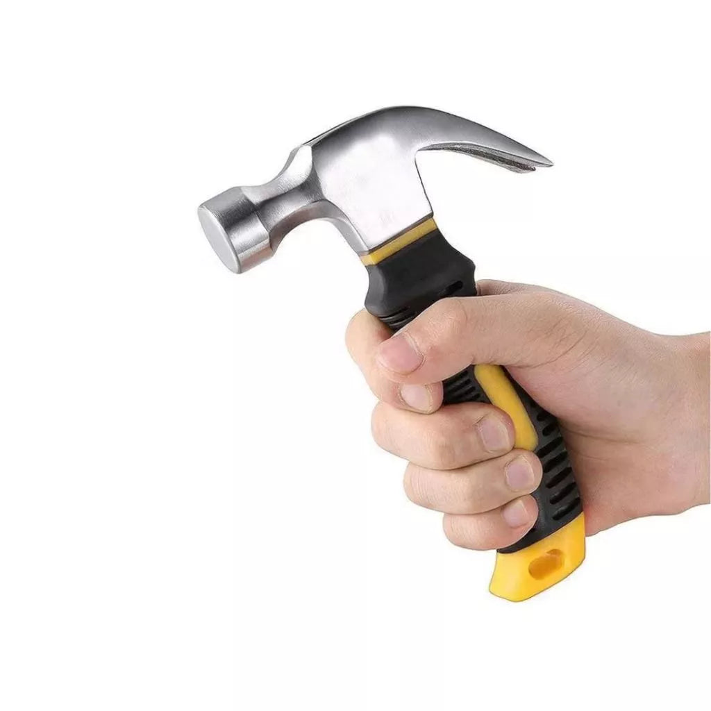Mini Martelo 16cm Cabo Emborrachado Reforçado Compacto Profissional | Forjano