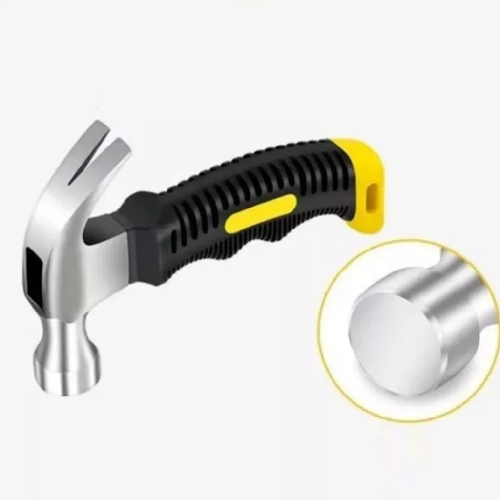 Mini Martelo 16cm Cabo Emborrachado Reforçado Compacto Profissional | Forjano