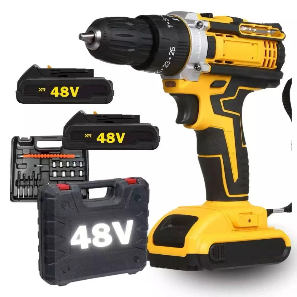 Furadeira Parafusadeira Impacto 18V/21V/48V com ou sem Maleta + Bateria |Forjano
