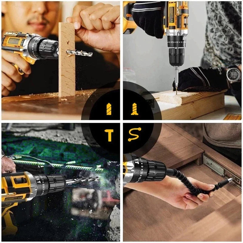 Furadeira Parafusadeira 48V Impacto Sem Fio + Kit Completo com Maleta | Forjano
