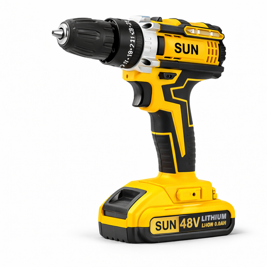 Furadeira Parafusadeira 48V Impacto Sem Fio + Kit Completo com Maleta | Forjano