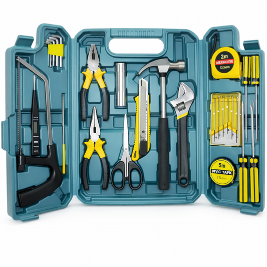 Kit Ferramentas 27 Peças Profissional com Maleta Multiuso | Forjano