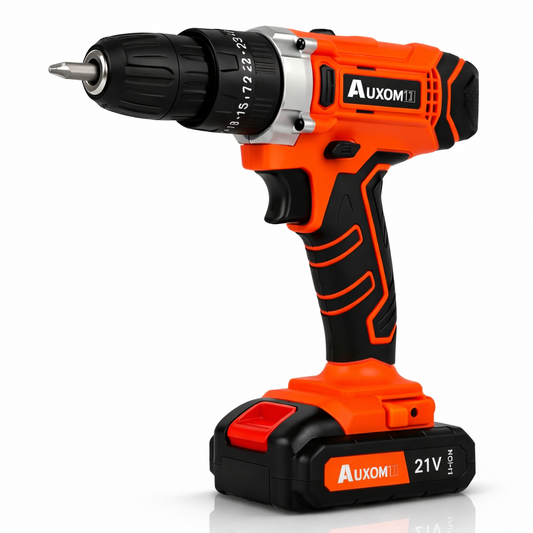 Furadeira Parafusadeira Impacto 21V 120Nm Profissional Kit 29 Peças + 2 Baterias | Forjano